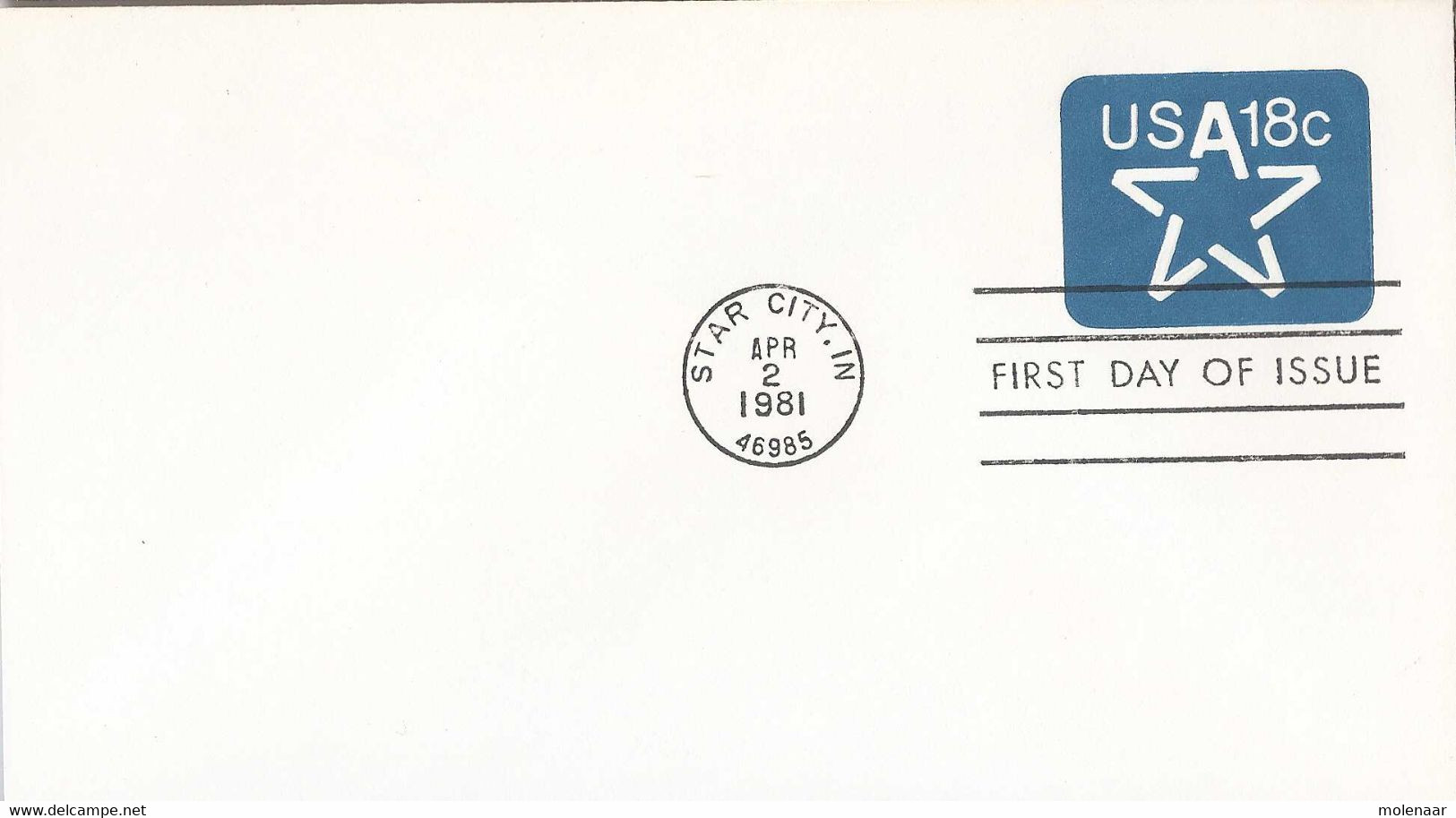 Verenigde Staten  Postwaardestukken Omslag1e Dag Stempel Apr-2-1981 (9193) - 1981-00