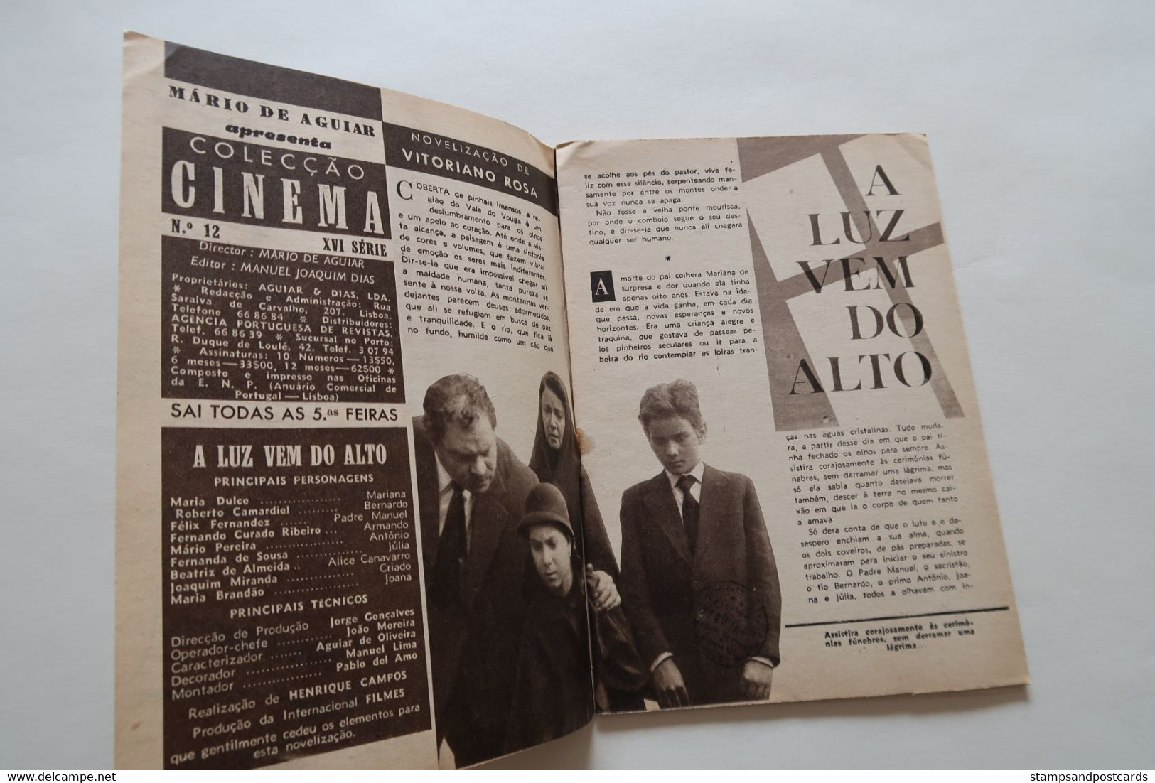 Portugal Revue Cinéma Movies Mag Filme A Luz Vem Do Alto Henrique Campos Curado Ribeiro Maria Dulce Pascale Audret - Cinéma & Télévision