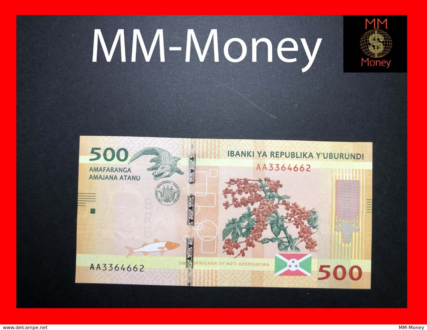 BURUNDI 500 Francs  15.1.2015  P. 50  UNC - Burundi