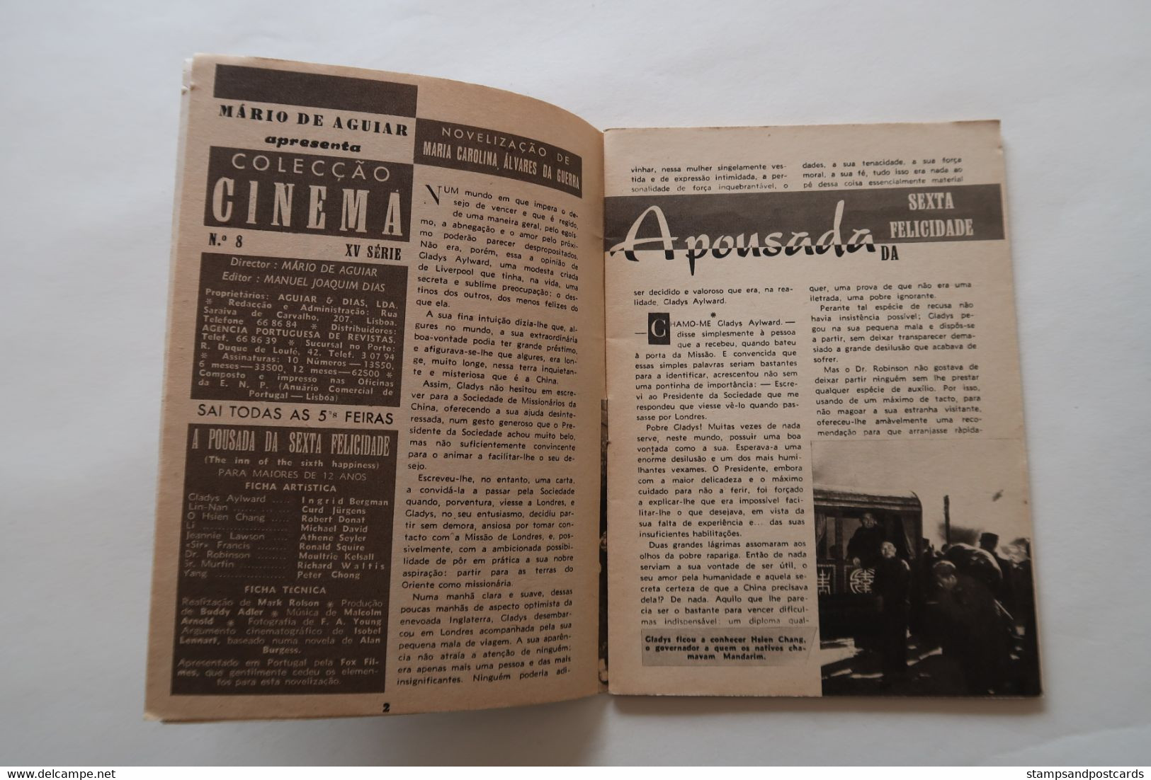 Portugal Revue Cinéma Movies Mag The Inn Of The Sixth Happiness Mark Rolson Ingrid Bergman Curd Jurgens Joanne Woodward - Cine & Televisión