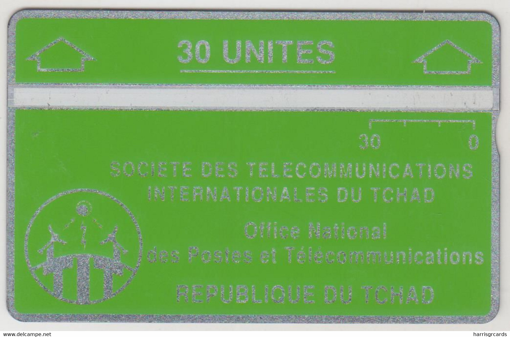 CHAD - Green 30 Units, CN :004C, Tirage 12.000, Used - Tchad
