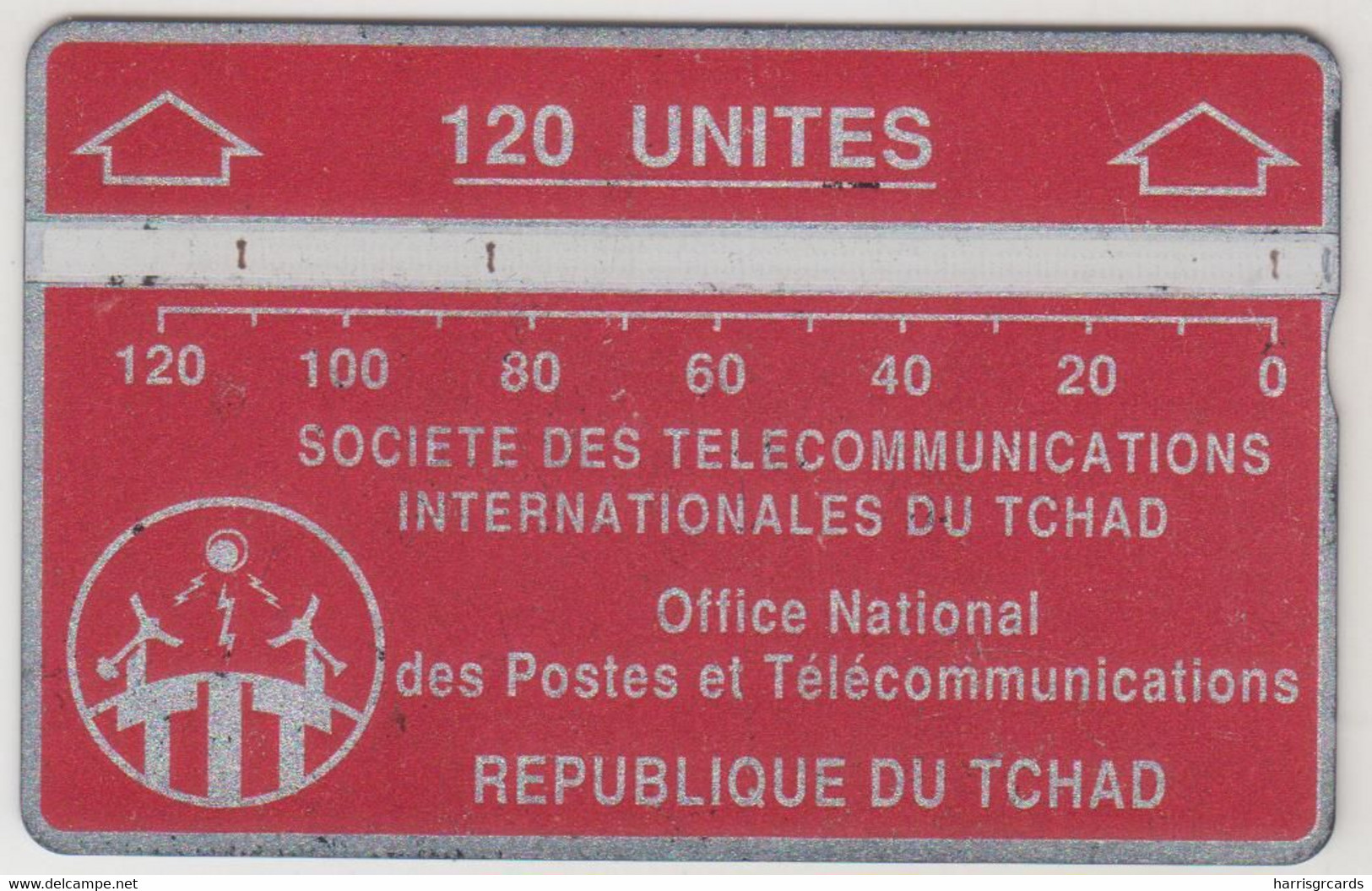 CHAD - Red 120 Units, CN :009B, Tirage 8.000, Used - Tchad