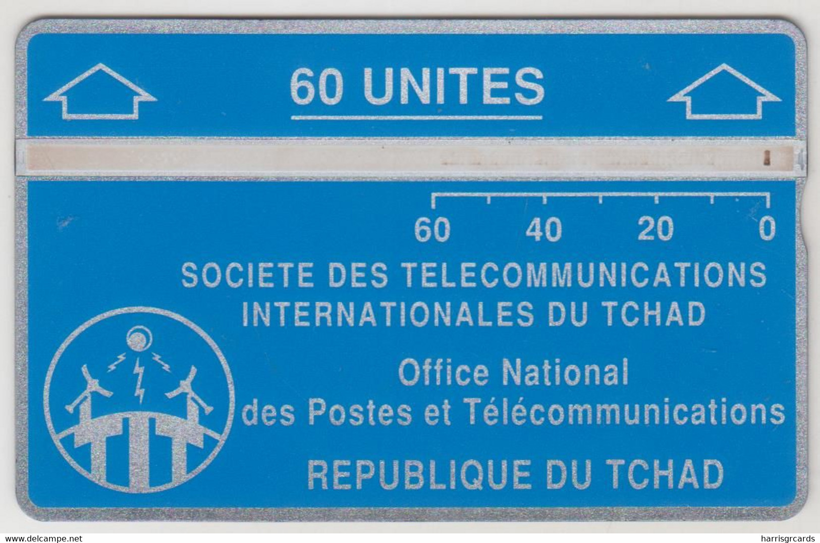 CHAD - Blue 60 Units, CN :501A, Tirage 16.000, Used - Tchad