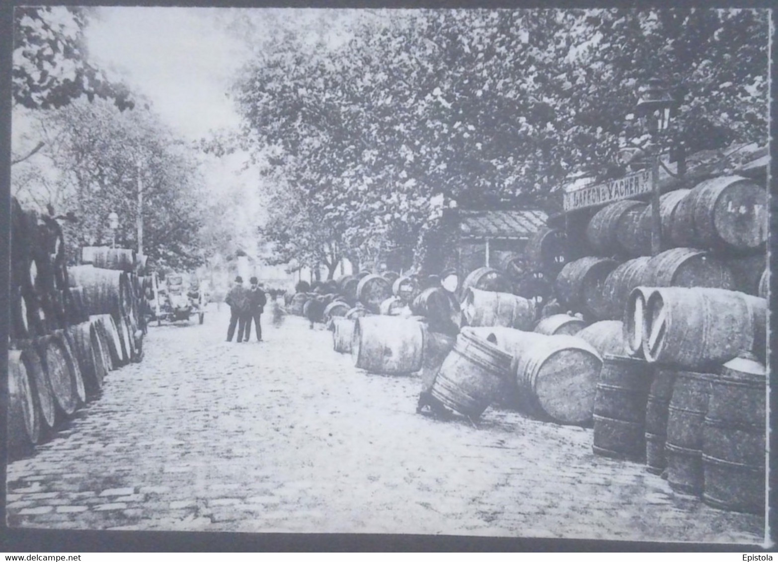 ► Négociant E  Laffon & Vacher Tonneaux Halle Aux Vins PARIS (Série 1900 REPRODUCTION Edts François NUGERON) - Plazas De Mercados