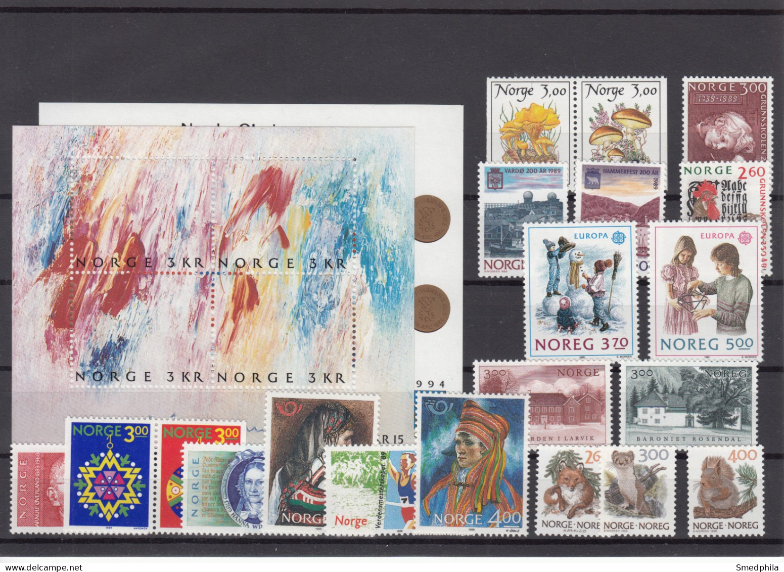 Norway 1989 - Full Year MNH ** - Volledig Jaar