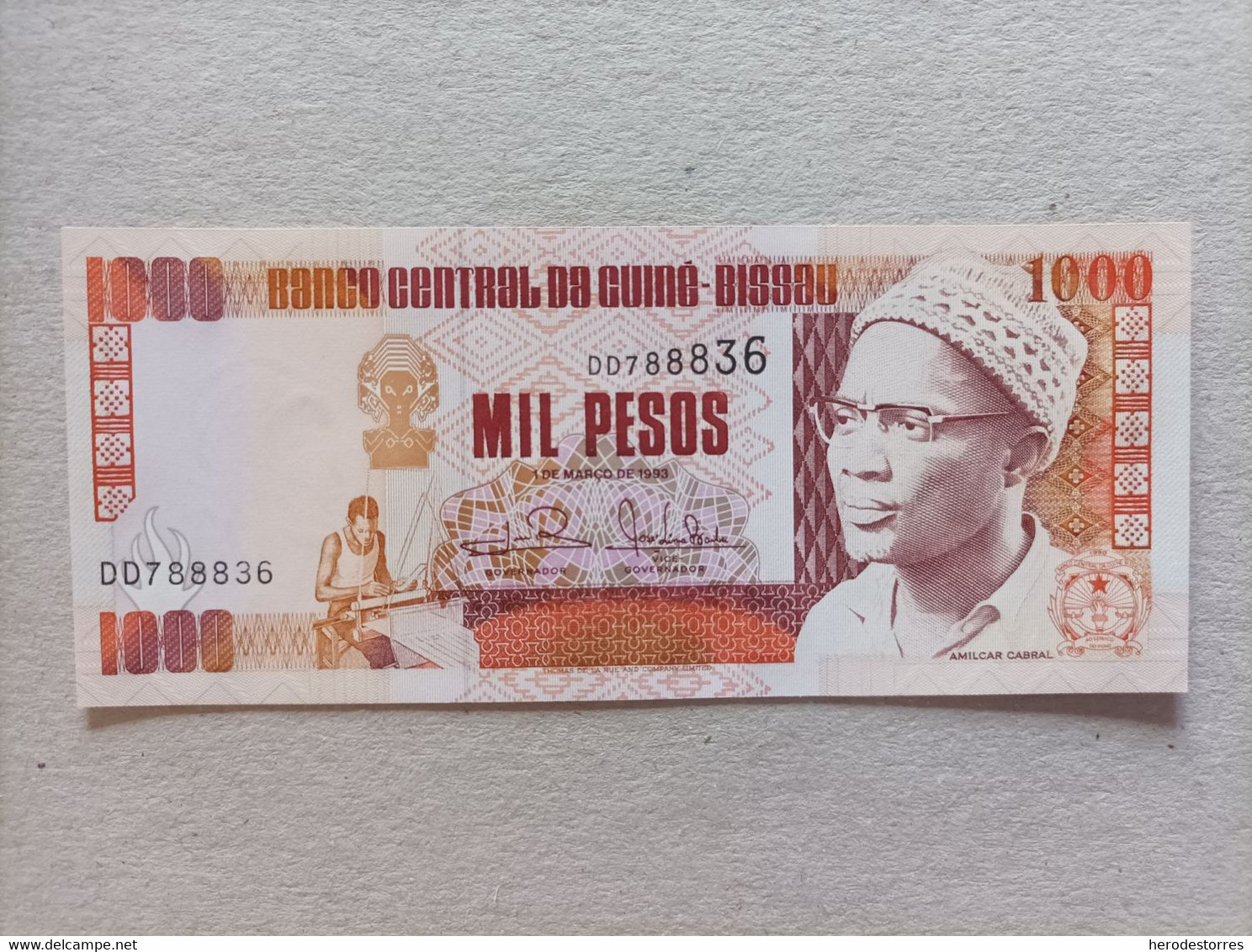 Billete De Guinea Bissau De 1000 Pesos, Año 1993, UNC - Guinea-Bissau