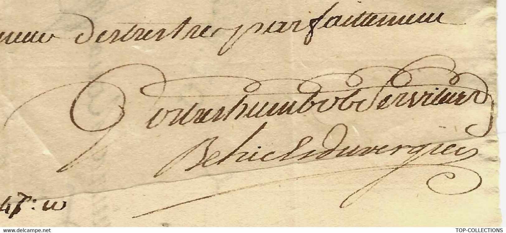 1763 NEGOCE COMMERCE Lettre Sign. Behic & Duvergier Négociant Rouen Pour Roux Frères Négociants Marseille - ... - 1799