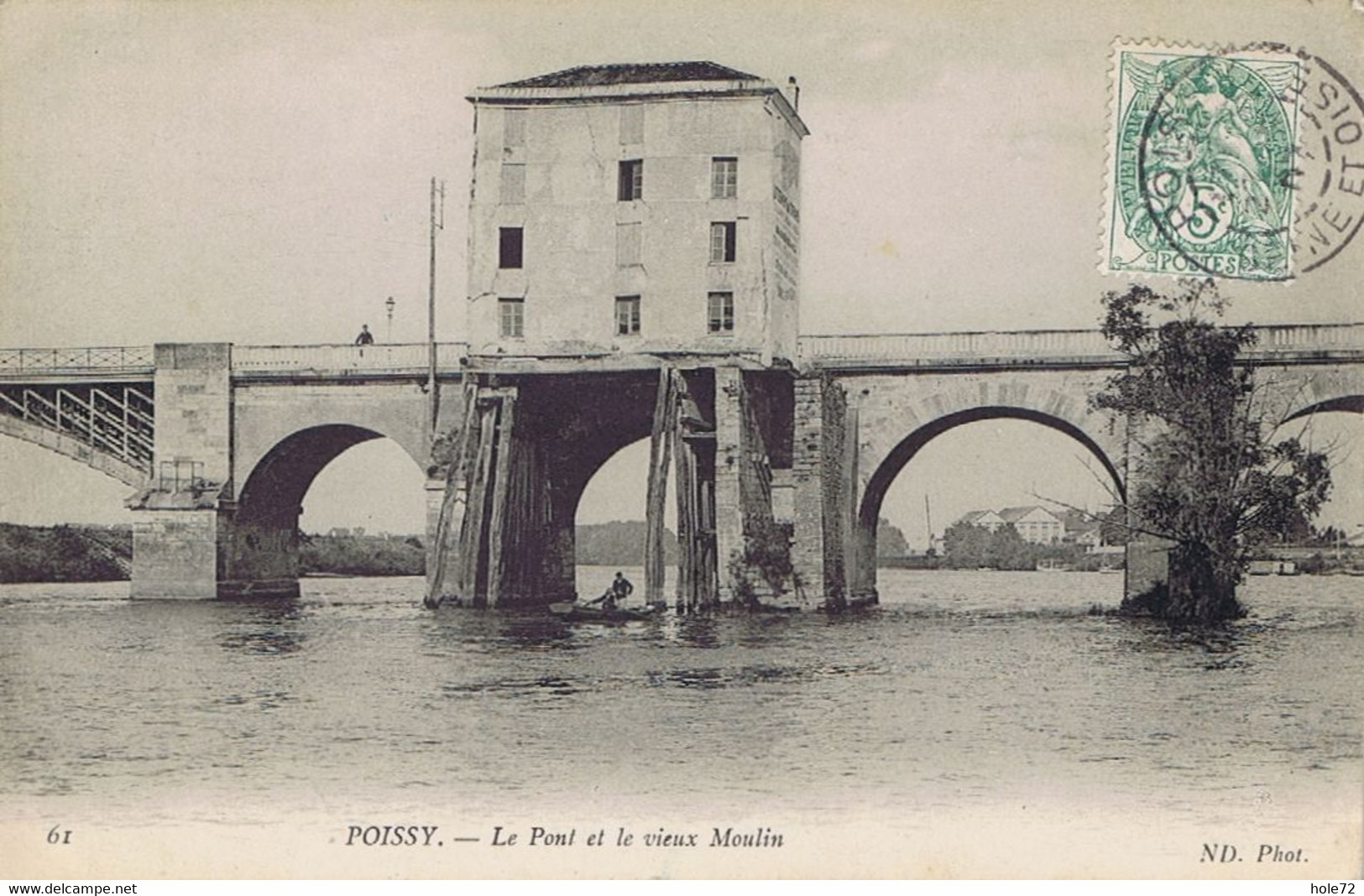 78 - Poissy (Yvelines) - Le Pont Et Le Vieux Moulin - Poissy