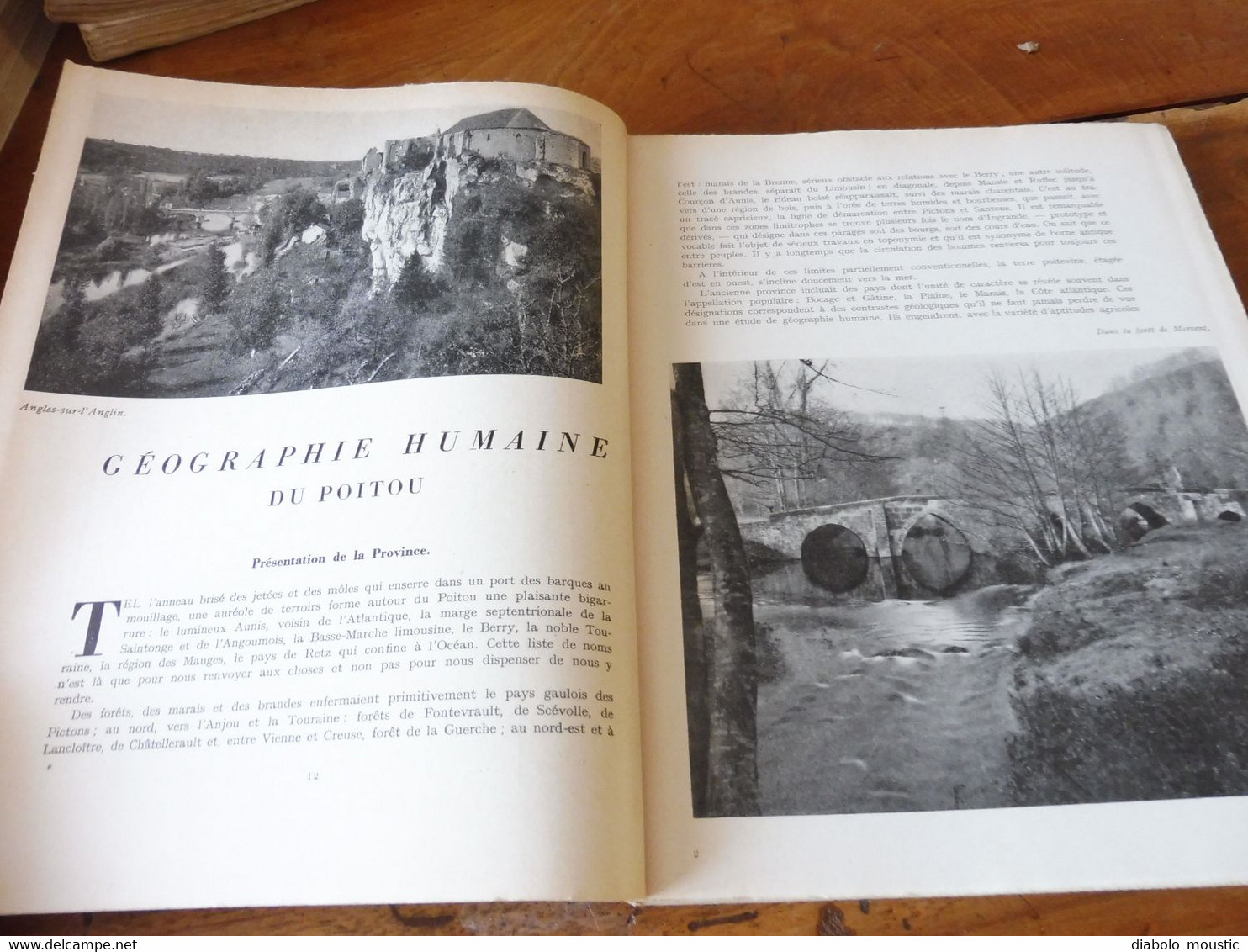 1949  POITOU ( Noirmoutiers , Niort, Poitiers, St- Génévoux, Airvault, Apremont, Etc) ; Arts; Célébrités; Etc