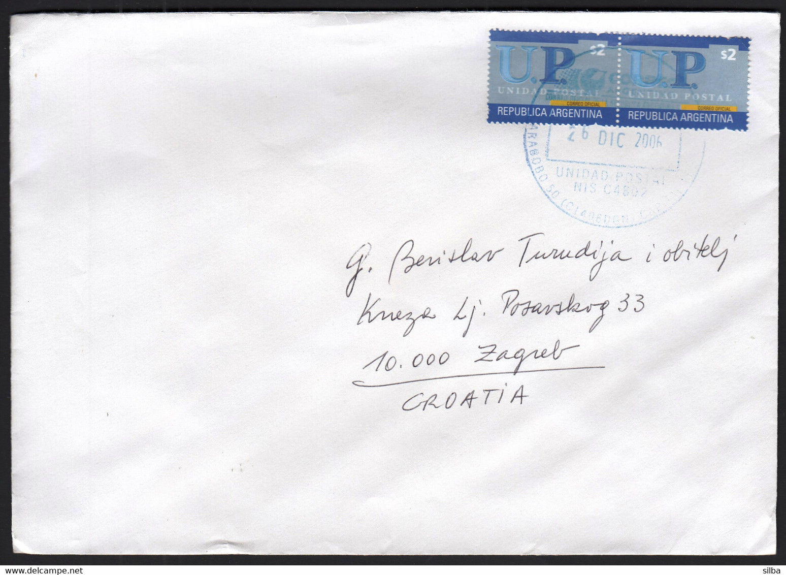 Argentina 2006 / Postal Agents Stamps, 2$ - Cartas & Documentos