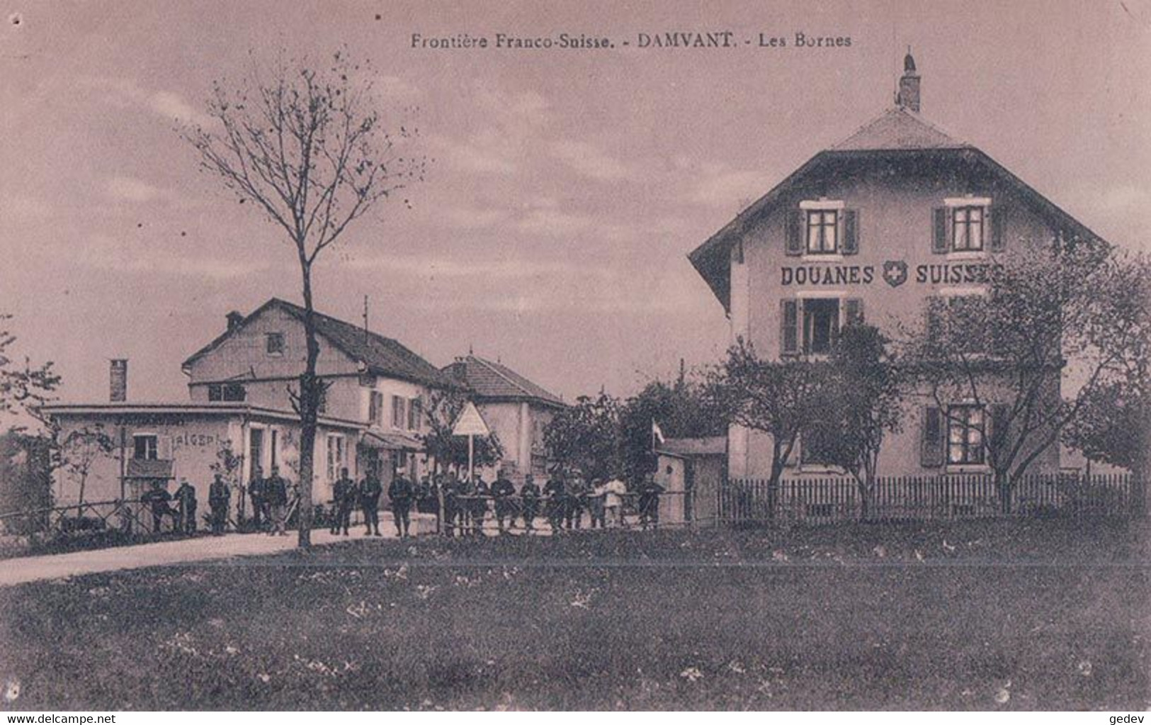 Damvant JU, Les Bornes, Frontière Franco Suisse (911) Trous D'épingle - Damvant