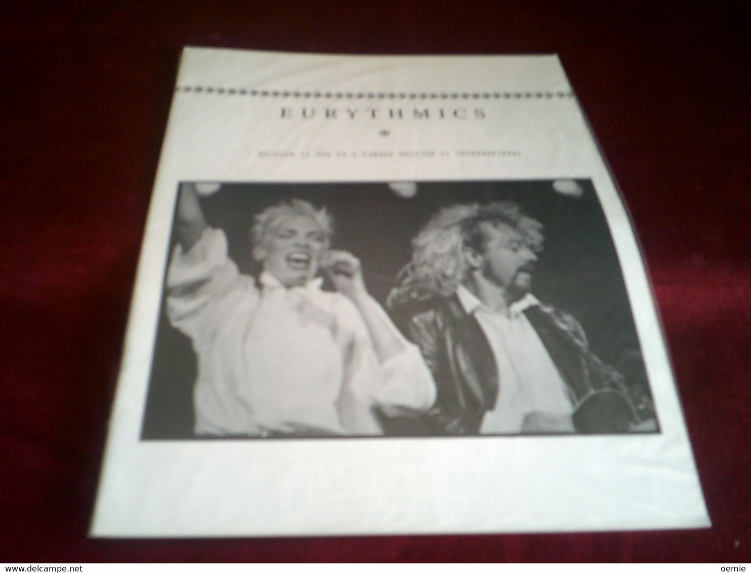 EURYTHMICS  °  FRANCINE  FAN CLUB  EDITION   11 - Cultural