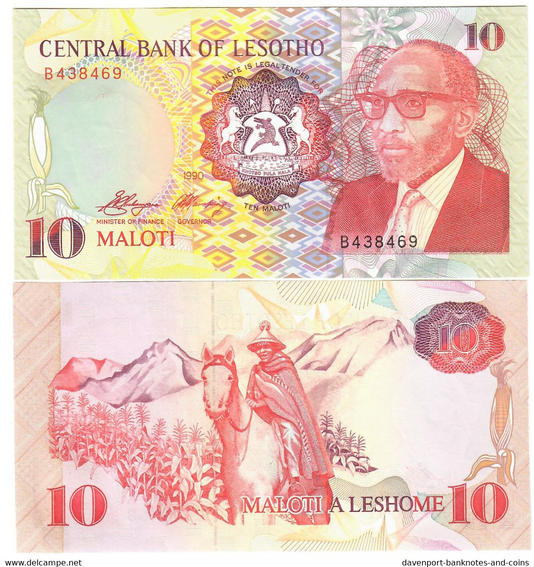 Lesotho 10 Maloti 1990 UNC - Lesoto