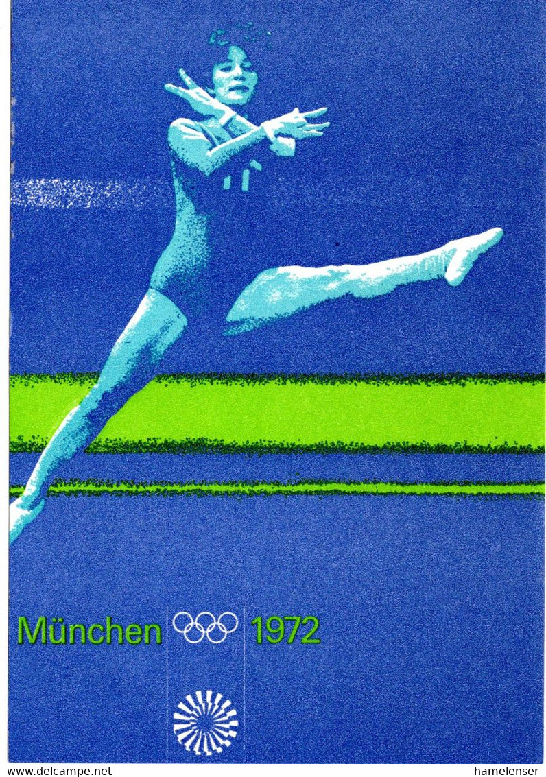 55153 - Bund - 1972 - 25Pfg Heinemann PGAKte SoStpl INGELHEIM - 125 JAHRE TURNGEMEINDE IM OLYMPIA-JAHR - Zomer 1972: München