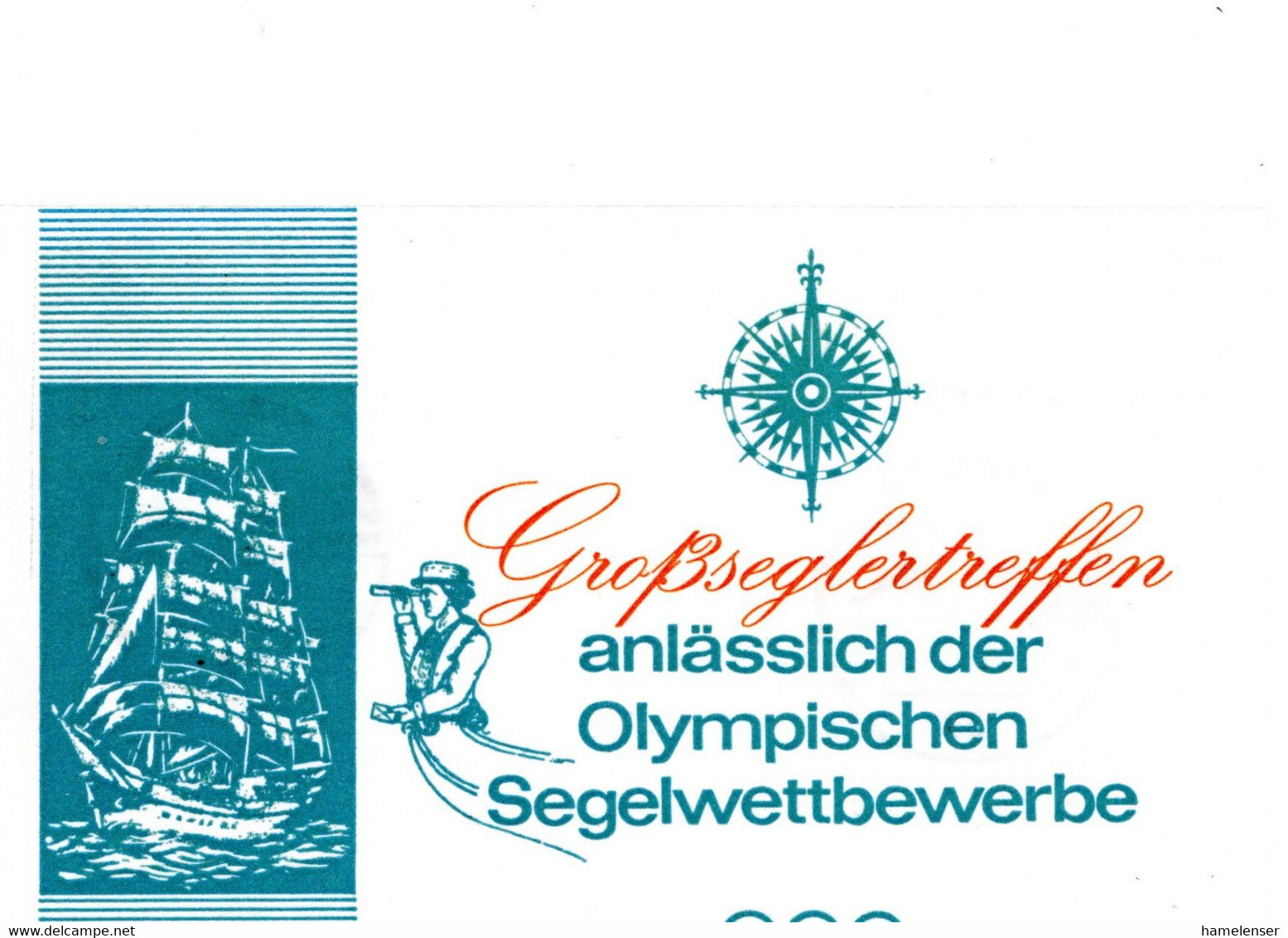 55155 - Bund - 1972 - 30Pfg Unfall PGAKte SoStpl KIEL - OLYMPISCHE SPIELE GROSSEGLER-TREFFEN - Summer 1972: Munich
