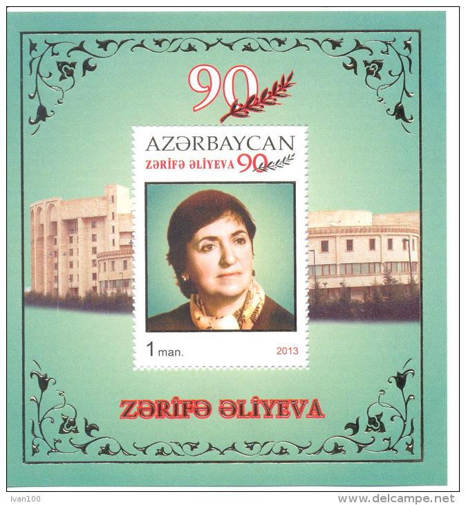 2013. Azerbaijan, 90y Of Z. Aliyeva, Ophthalmologist, Mint/** - Azerbaïjan
