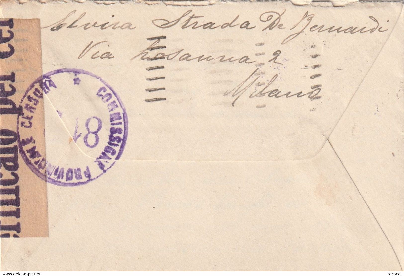 LETTRE MILANO 1944 Pour COMO Taxe à L'arrivée CENSURE - Postage Due