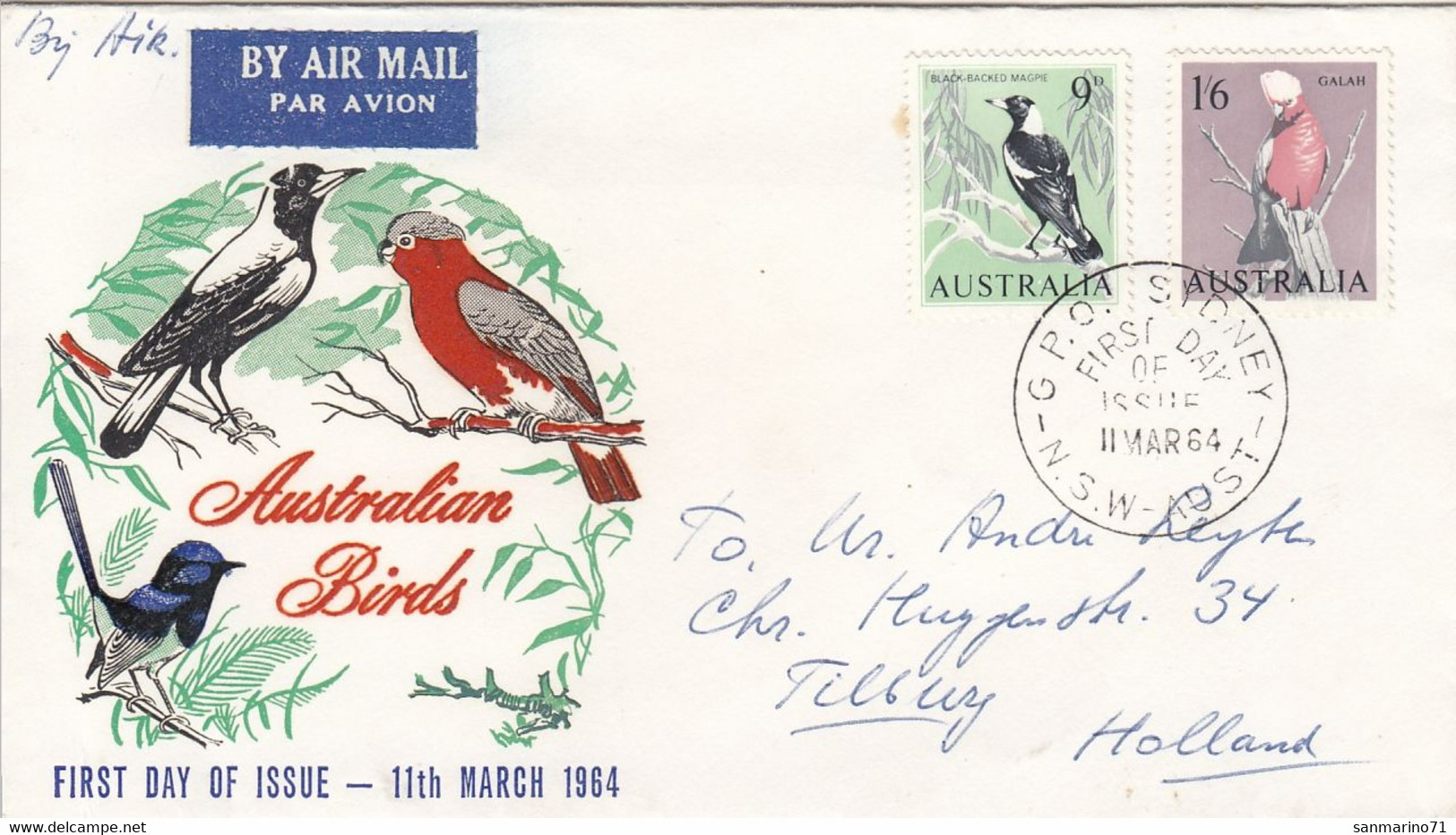 AUSTRALIA FDC 340-341,birds - Storia Postale