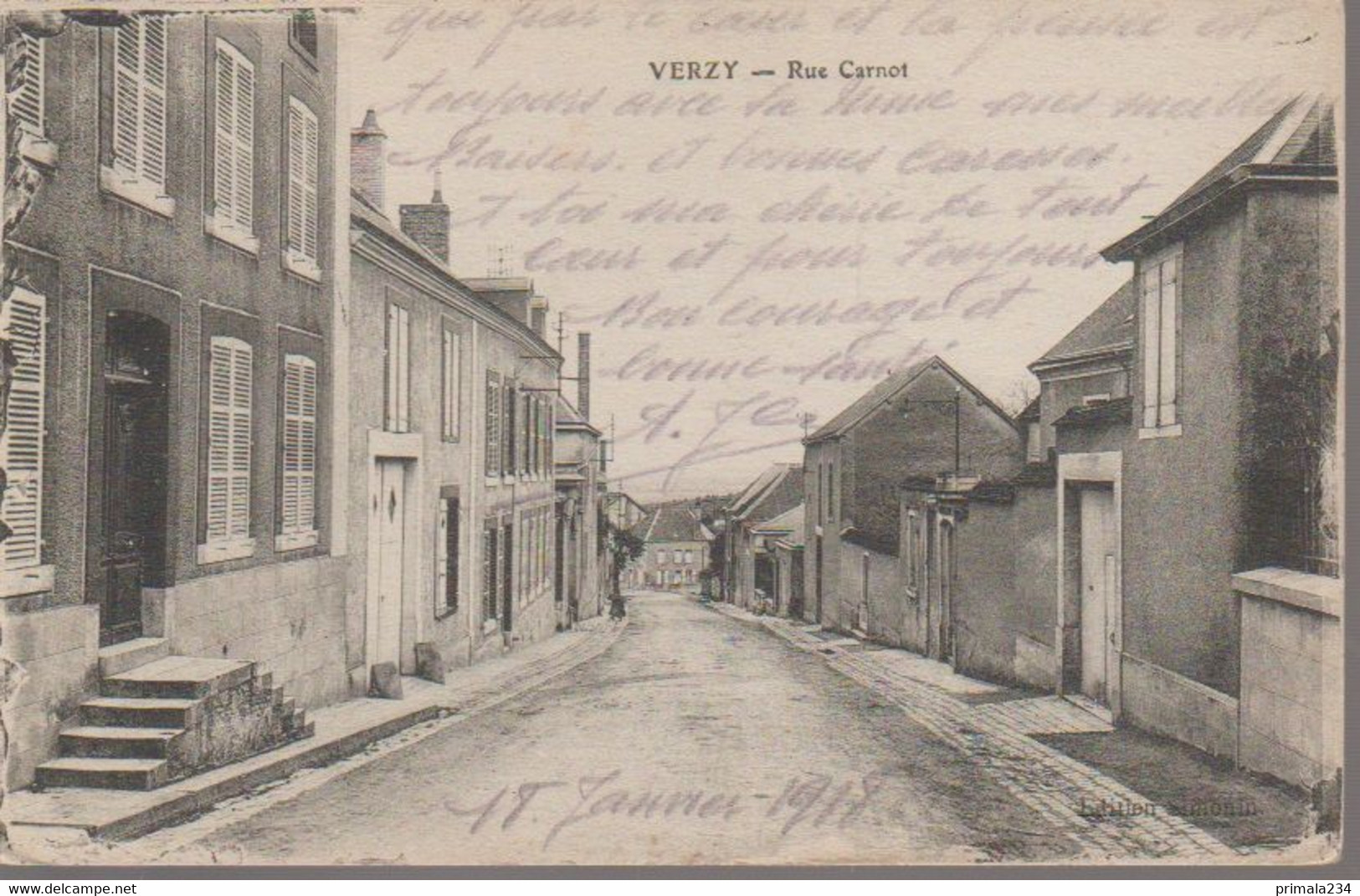 VERZY - RUE CARNOT - Verzy