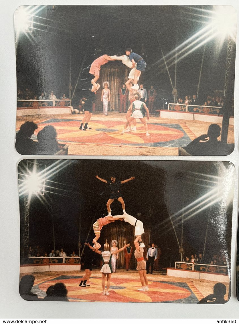 Cirque - Lot De 4 Photos Acrobates WOJTYLA - Circus - Personalità