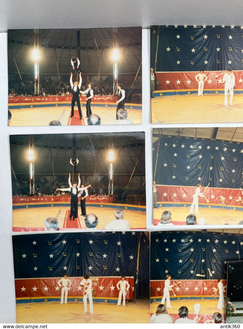 Cirque - Lot De 18 Photos Acrobates ZOPPIS Italian Italy Italia - Circus - Personalidades Famosas