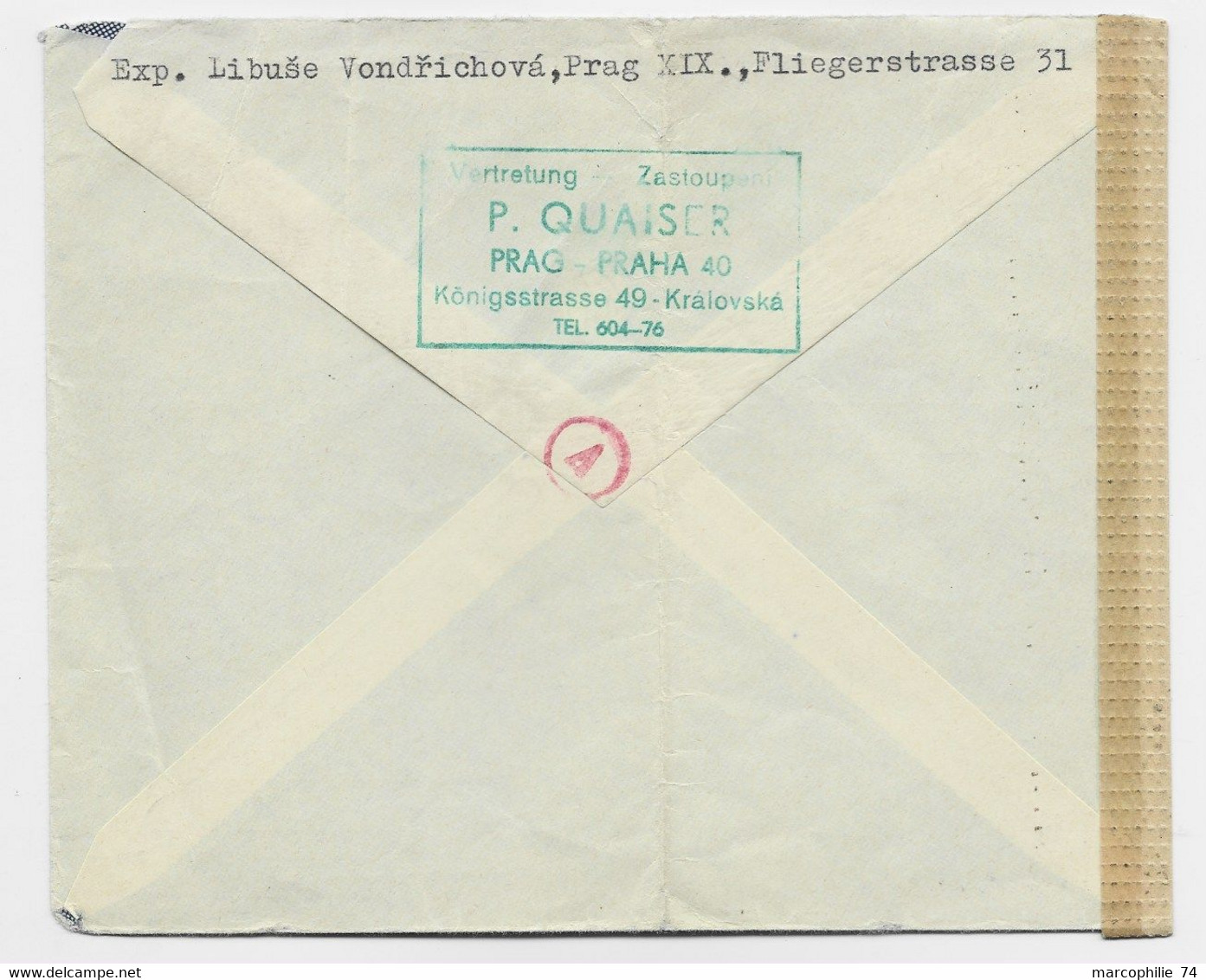 BOHMEN UND MAHREN HITLER + 120 RED CROSS LETTRE COVER BRIEF PRAG 40 10.XI.1943 TO GENEVE CENSURE OKW - Briefe U. Dokumente