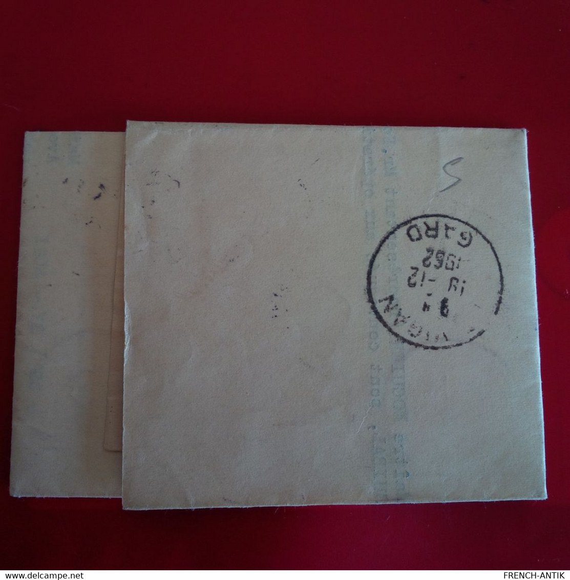 LETTRE RECOMMANDE NIMES POUR LE VIGAN 50F 1952 - 1921-1960: Modern Period