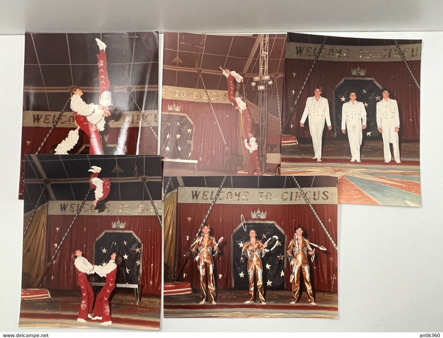 Cirque - Lot De 5 Photos Acrobates ZOPPIS Italia Italian Italy - Circus - Beroemde Personen