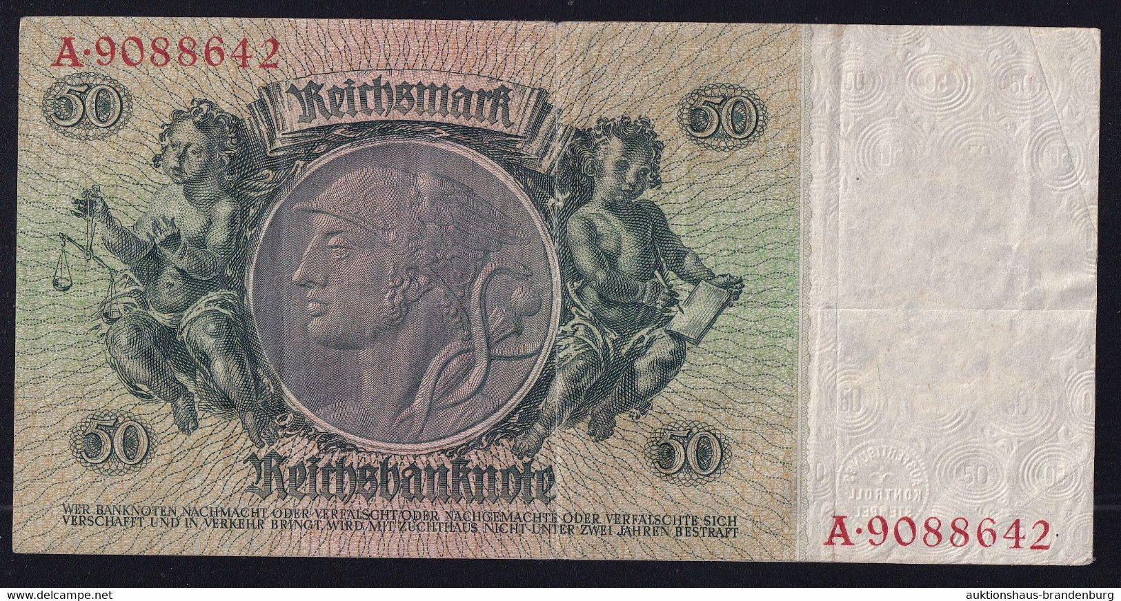 50 Reichsmark 30.3.1933 - Serie O/A - Reichsbank (DEU-210a) - 50 Mark