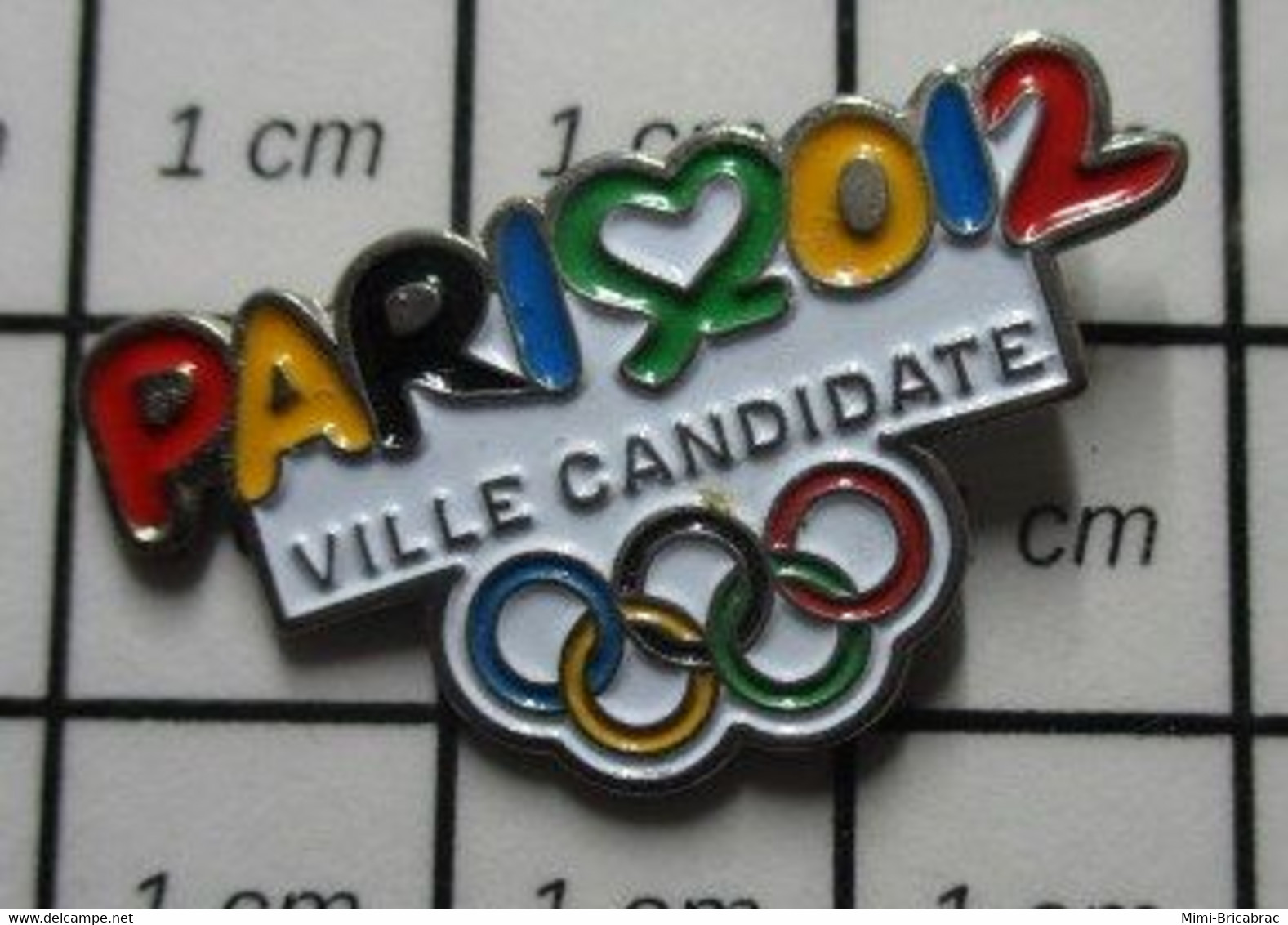 413i Pin's Pins / Beau Et Rare / JEUX OLYMPIQUES / Oups Encore Raté ! PARIS VILLE CANDIDATE 2012 - Jeux Olympiques