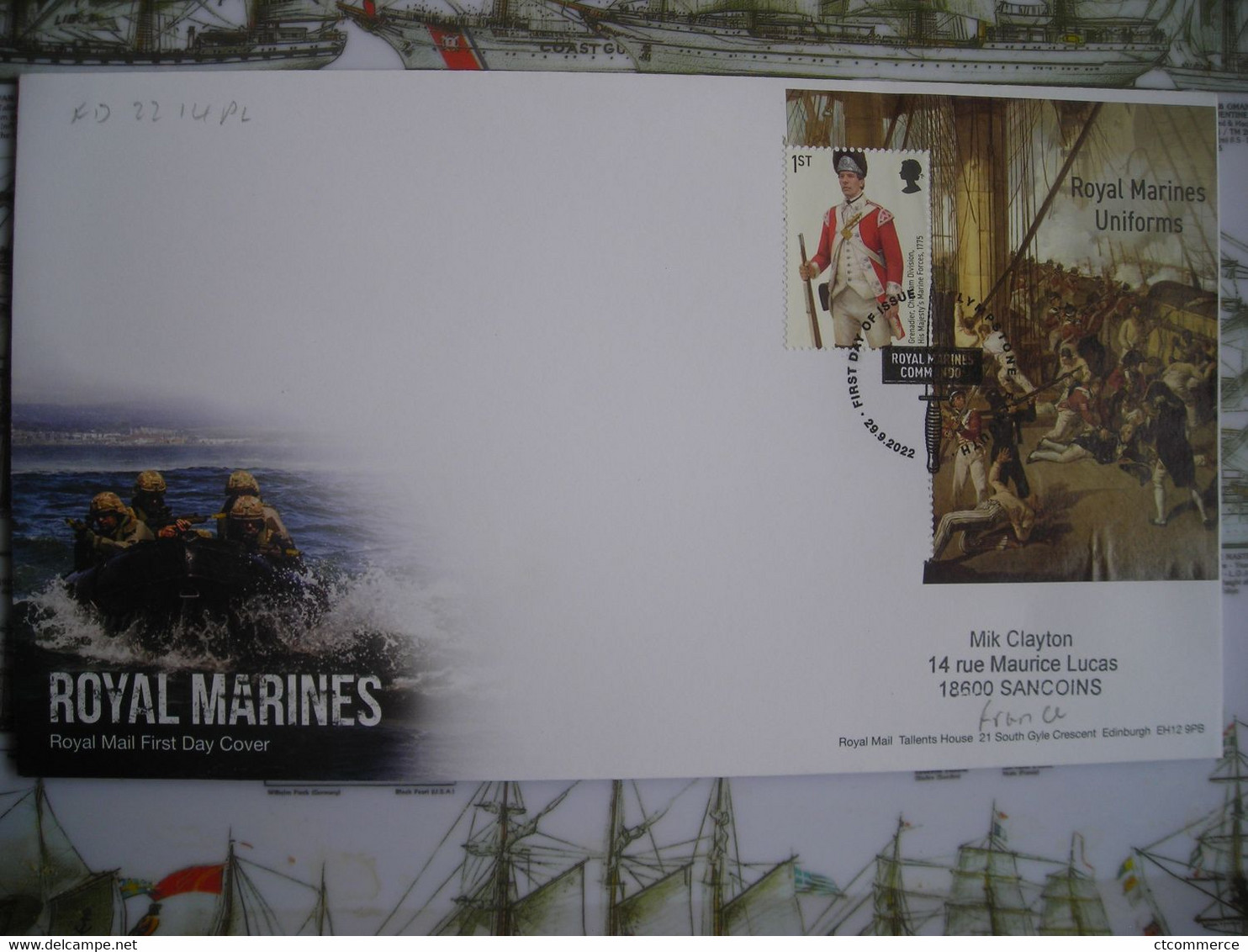 FDC Royal Marines Uniforms,  Royal Marines Uniformes - 2021-... Decimal Issues