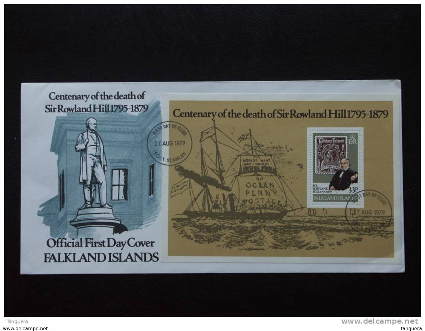 Falkland Islands FDC Yv BF 2 - Rowland Hill