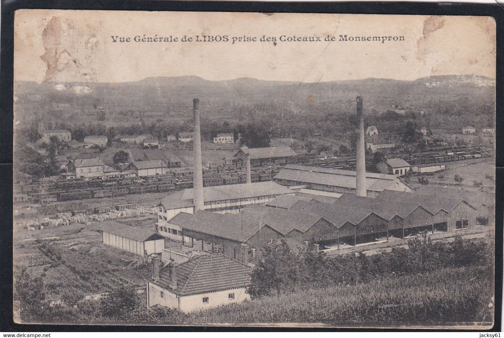 47 - Vue Générale De Libos Prise Des Coteaux De Monsempron - Libos