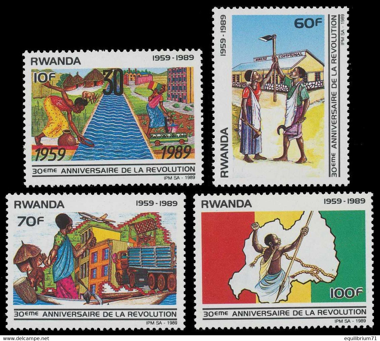 1360/1363** - 30e Anniversaire De La Révolution Rwandaise / 30ste Verjaardag Van De Rwandese Revolutie - RWANDA - Ungebraucht