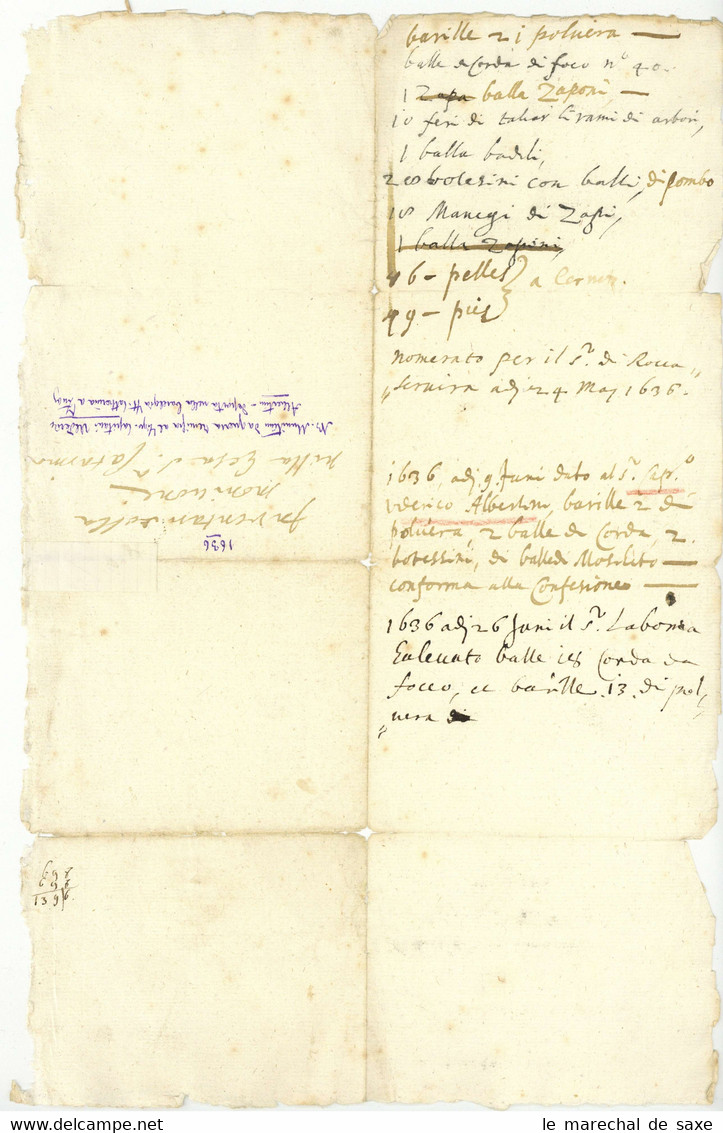 Dreissigjähriger Krieg Graubünden 1636 Zuoz Jenatsch Duc De Rohan Albertini Tasna - Documents Historiques