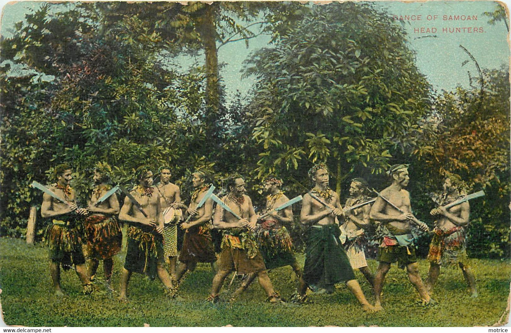 DANCE OF SAMOAN - Head Hunters. (carte Vendue En L'état) - Samoa