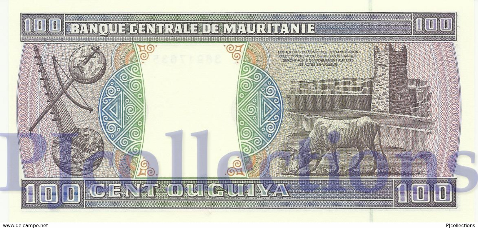 MAURITANIA 100 OUGUIYA 1999 PICK 4i UNC - Mauritanie