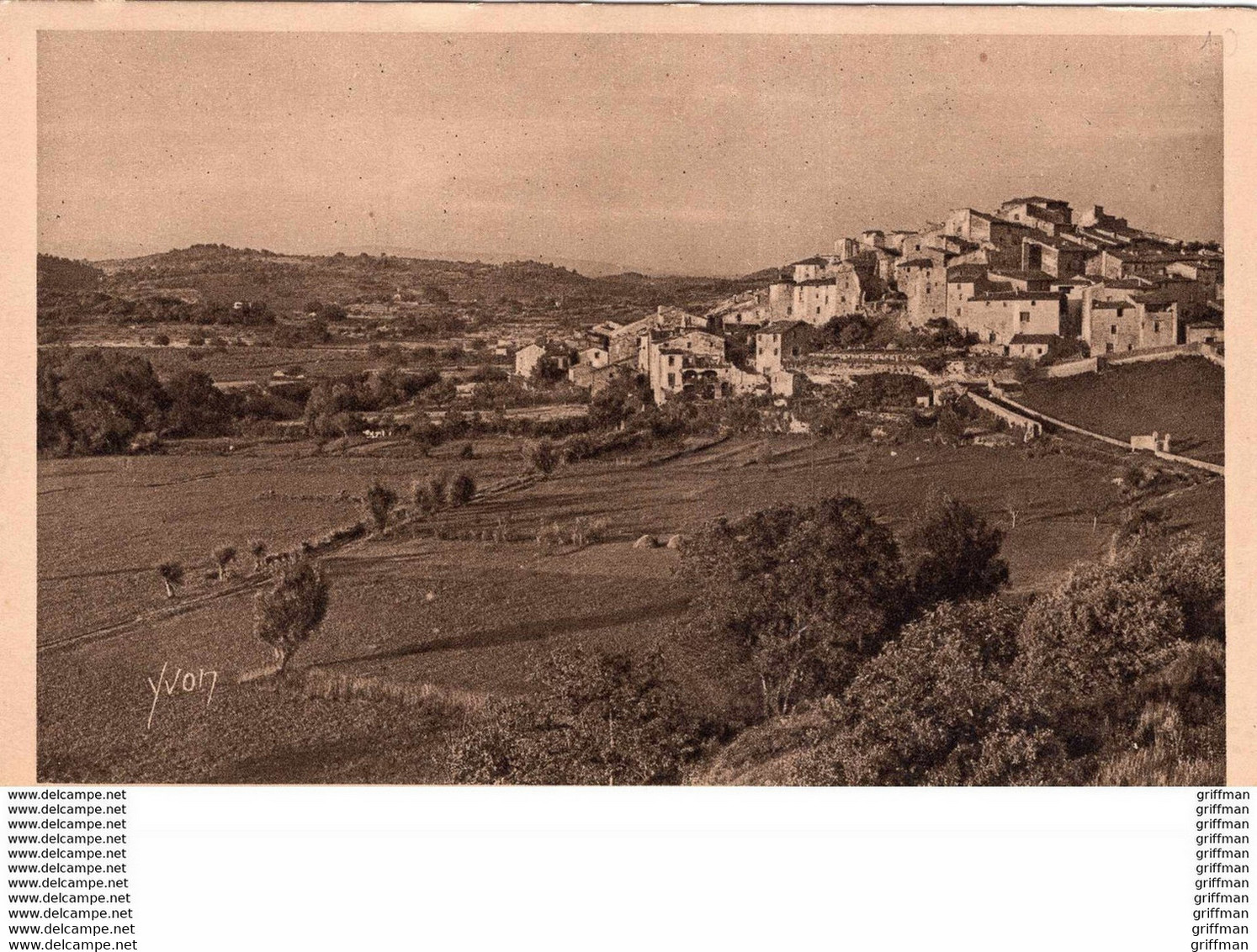 CARCES VUE GENERALE DU VILLAGE TBE - Carces