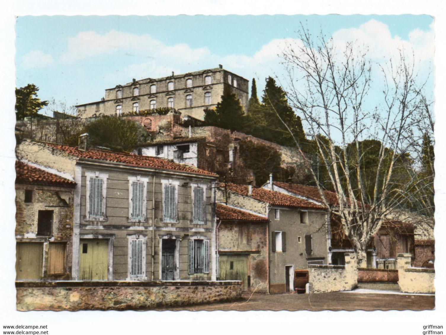 ANSOUIS LE VILLEGE ET SON CHATEAU CPSM GM TBE - Ansouis