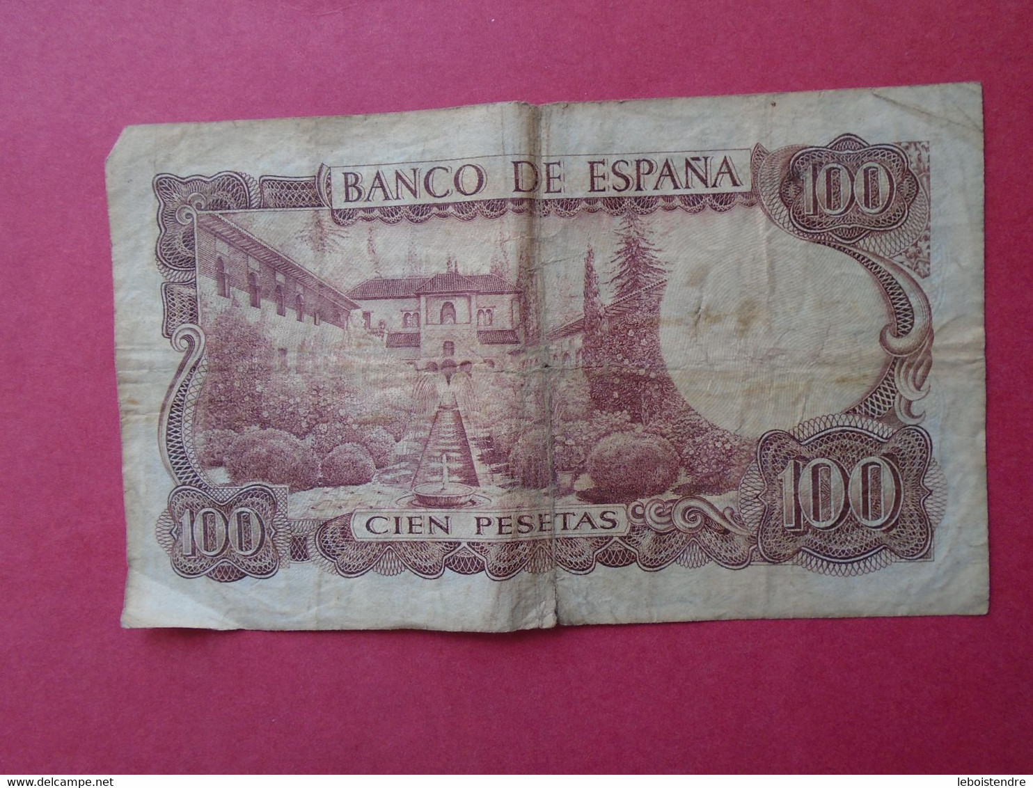 1 BILLET    EL BANCO DE ESPANA 100 CIEN PESETAS  1970 - 100 Peseten