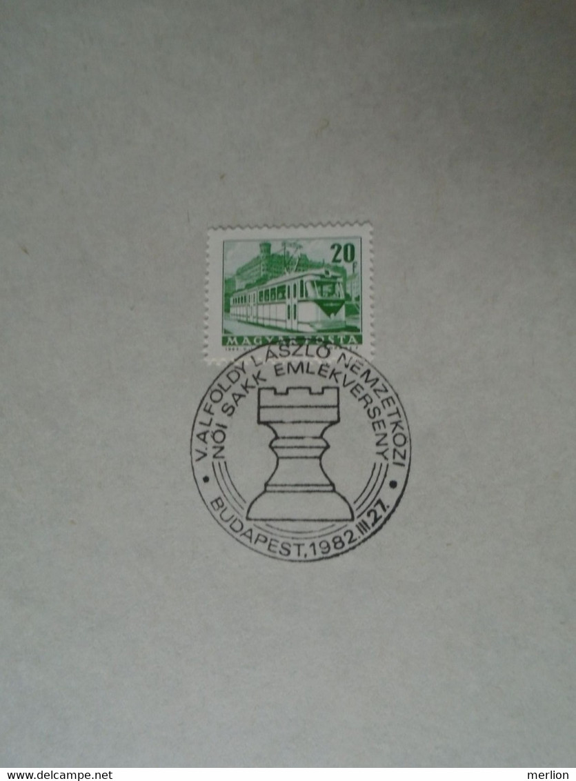D191023   Hungary  1982   Commemorative Handstamp  -  Women's Chess Competition  Budapest - Other & Unclassified