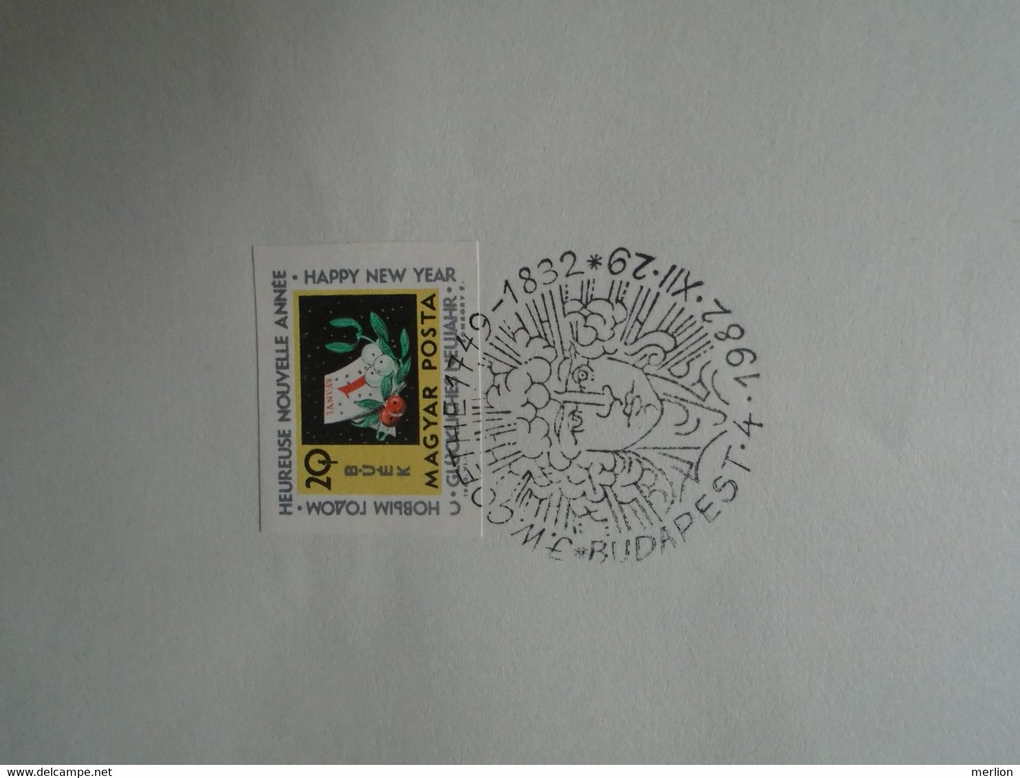 D191024    Hungary  1982   Commemorative Handstamp  -  GOETHE 1749-1832   Budapest - Other & Unclassified