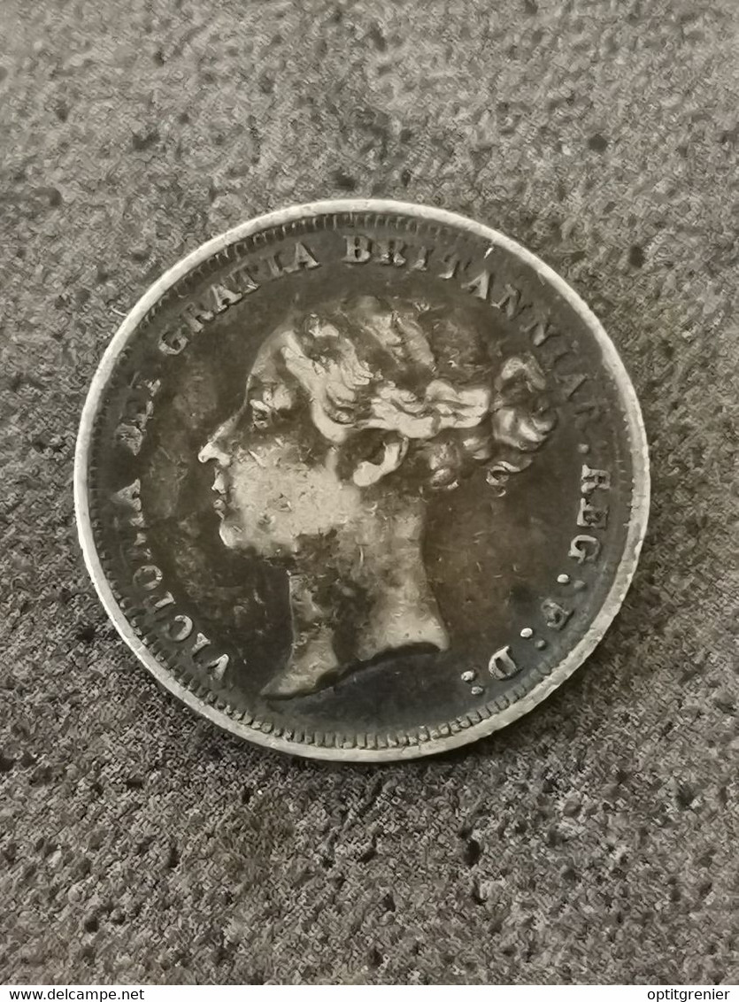 6 PENCE 1886 VICTORIA ARGENT GRANDE BRETAGNE / GREAT BRITAIN SILVER - H. 6 Pence