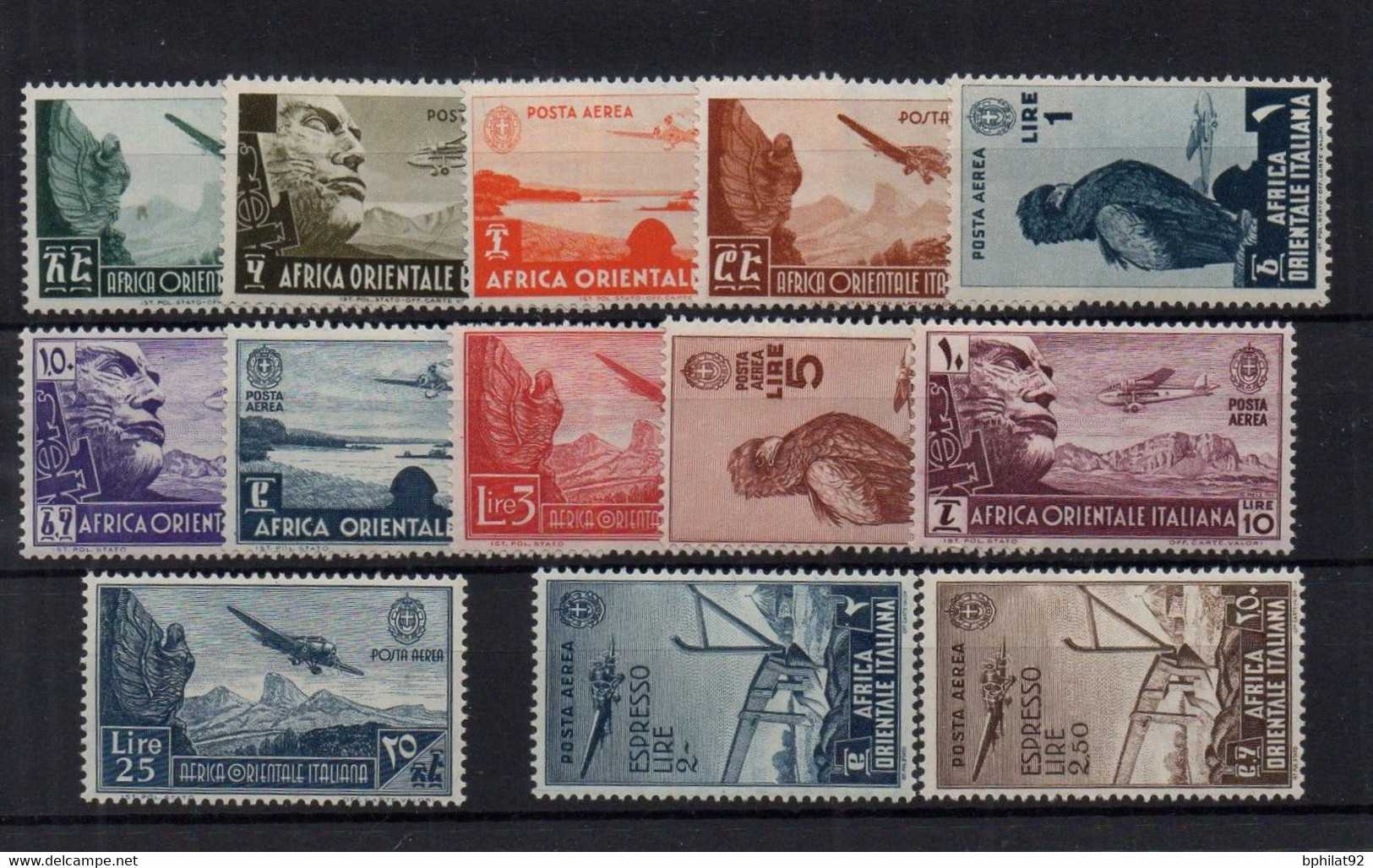 !!! ITALIE, AFRIQUE ORIENTALE ITALIENNE, SERIE N°1/13 NEUVE ** - Afrique Orientale Italienne