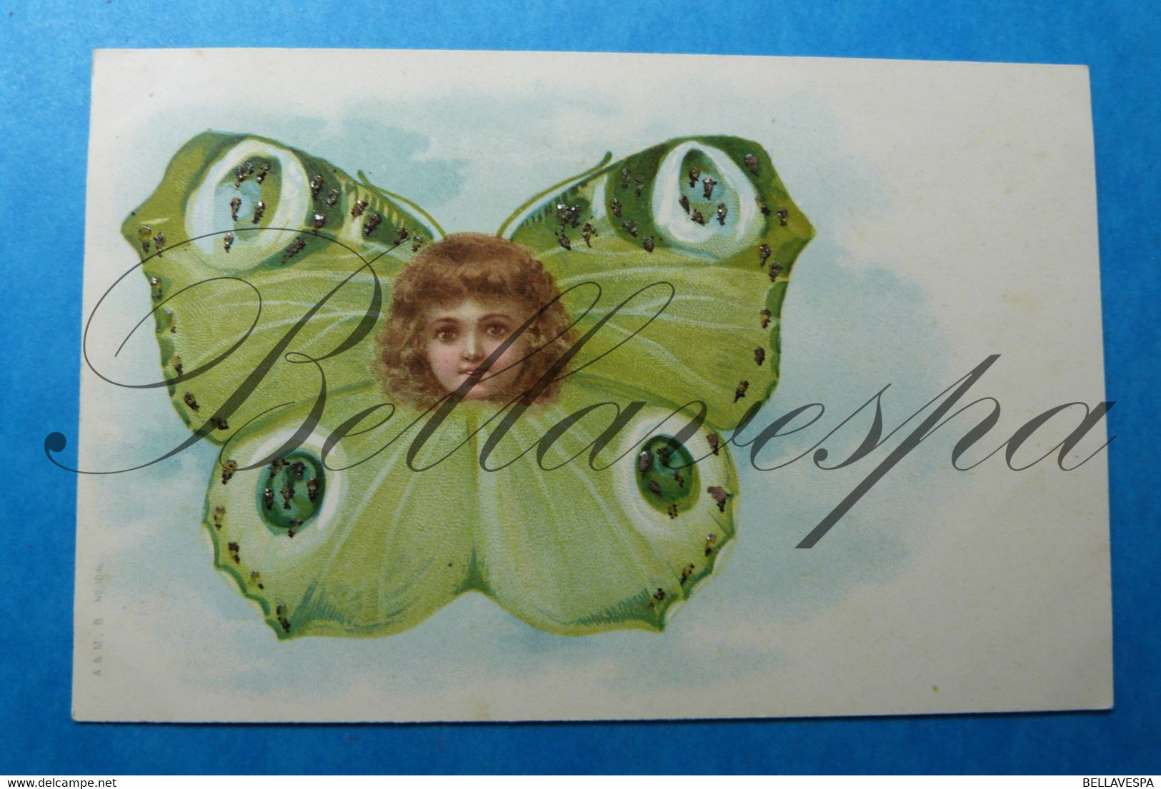 Beau Fantasie 4  X Cpa Papillon Vlinders  Butterfly Child Enfants ,edit  A &M . B N°104 - Paare