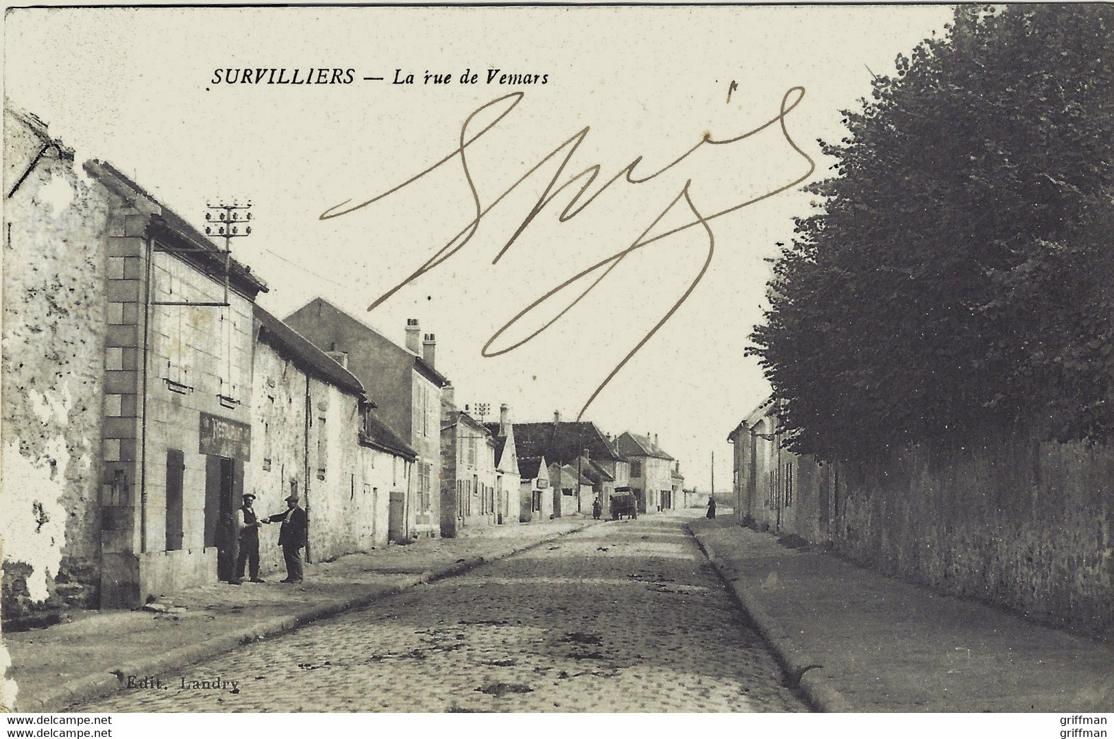 SURVILLIERS LA RUE DE VEMARS 1917 TBE - Survilliers