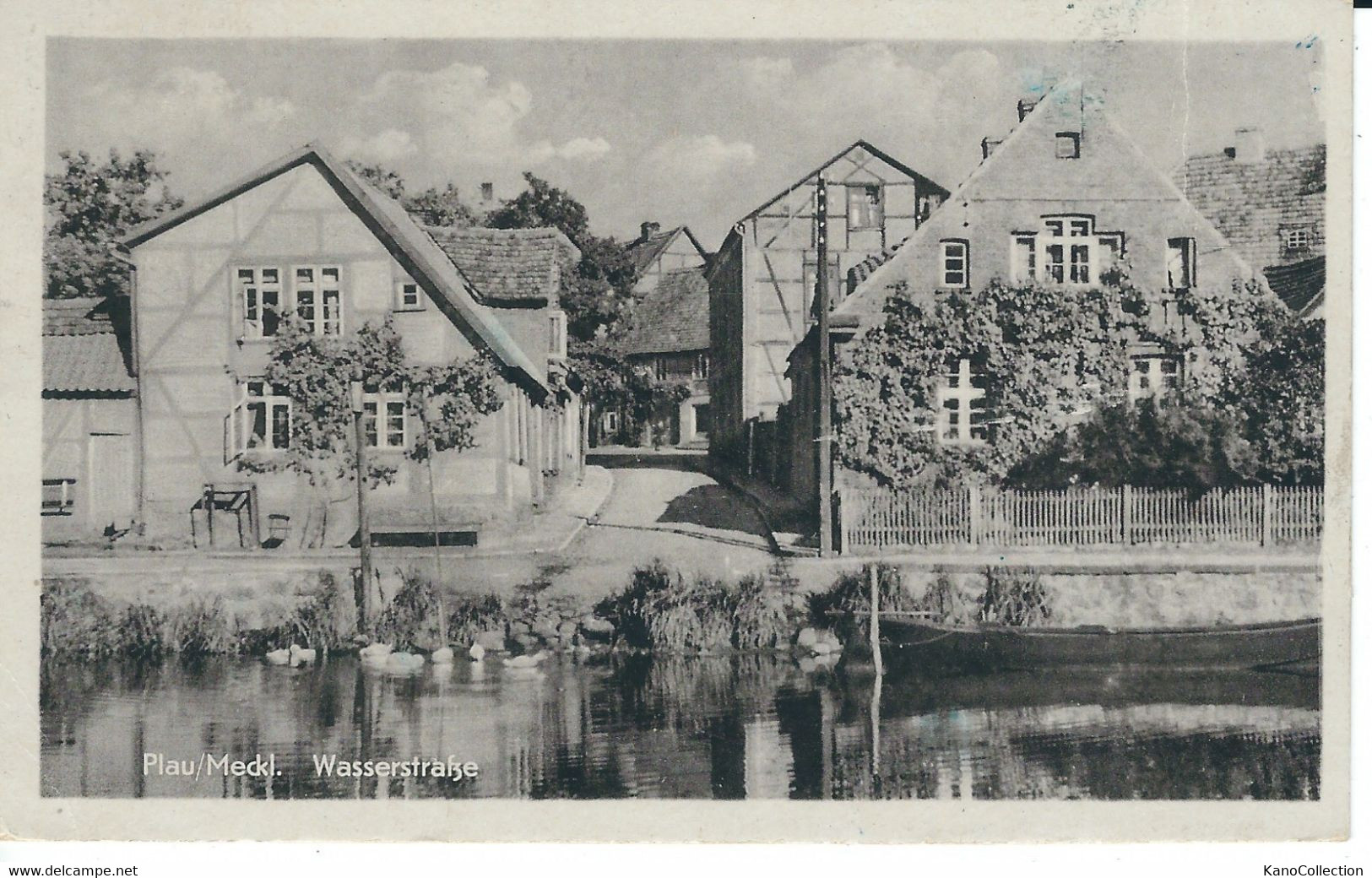 Plau, DDR, Mecklenburgische Wasserstraße, Gelaufen 1954 - Plau