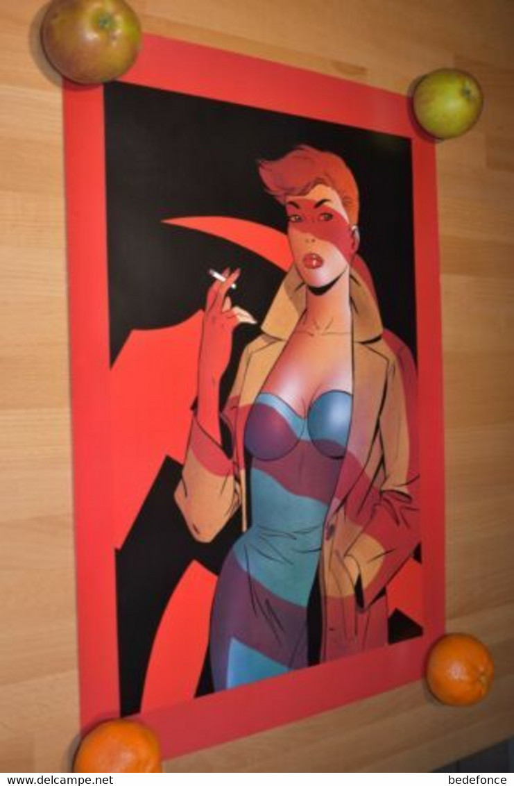 Poster Pin Up - De Berthet - Dessin De La Couverture Du N°6 - Affiches & Offsets