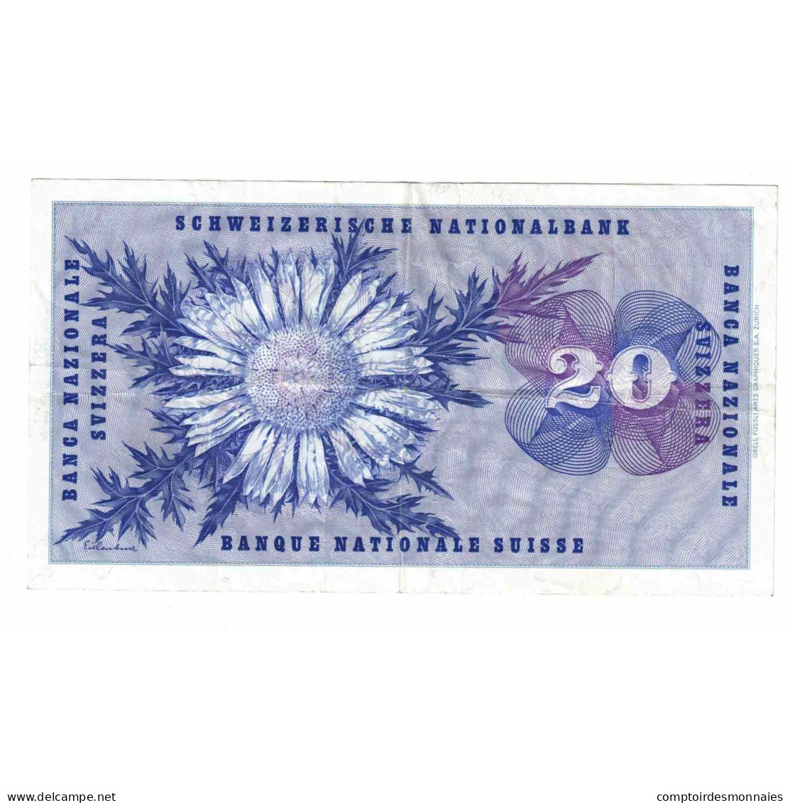 Billet, Suisse, 20 Franken, 1971, 1971-02-10, KM:46s, TTB - Suisse