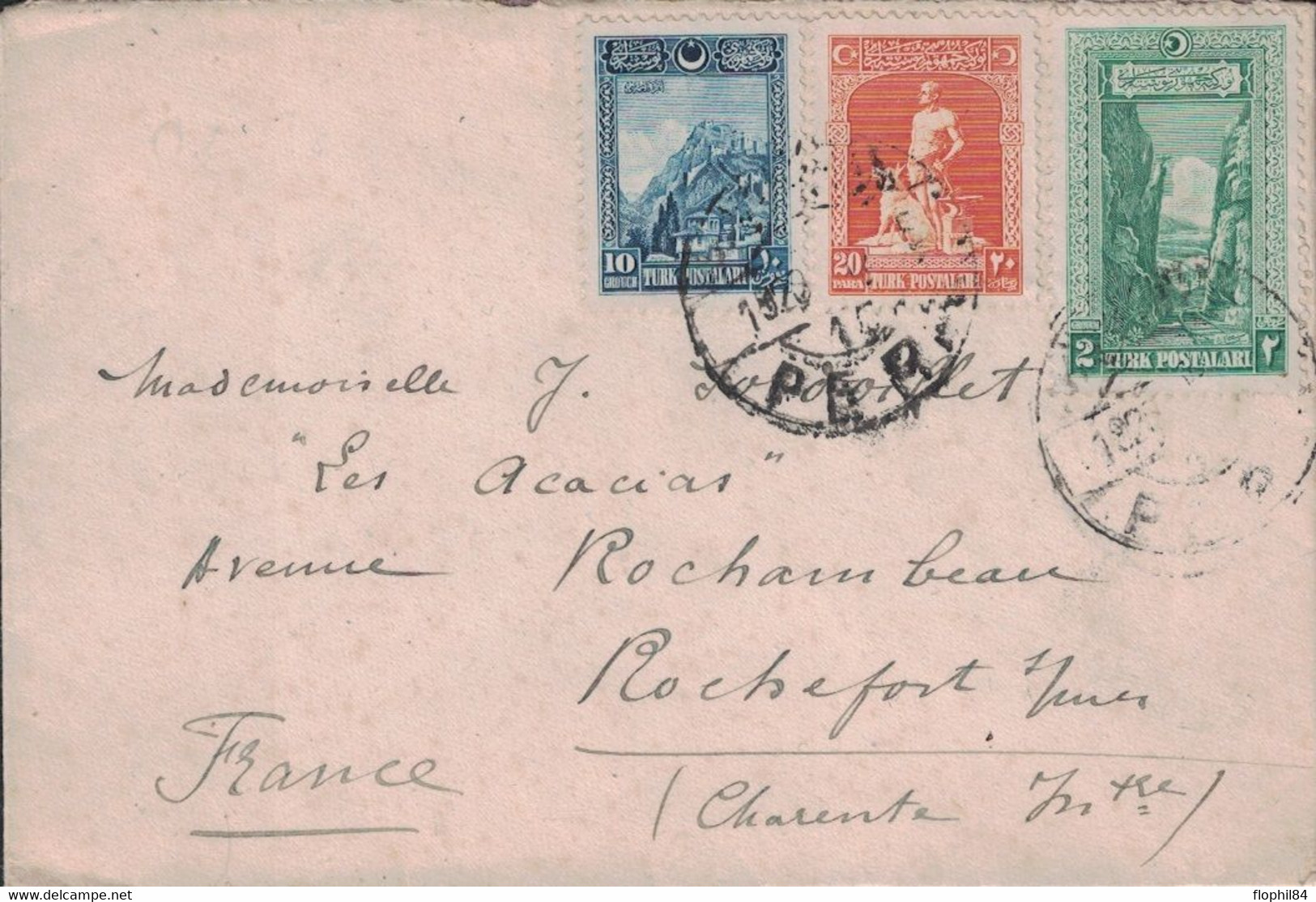 TURQUIE - CONSTANTINOPLE PERA - EN 1926 - LETTRE POUR LA FRANCE - Lettres & Documents
